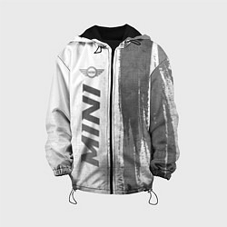 Куртка с капюшоном детская Mini - white gradient по-вертикали, цвет: 3D-черный