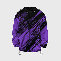 Куртка с капюшоном детская The color is purple and black, цвет: 3D-черный