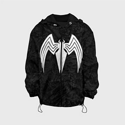 Детская куртка Знак венома с текстурой симбиота