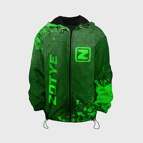 Детская куртка Zotye - green gradient вертикально / 3D-Черный – фото 1