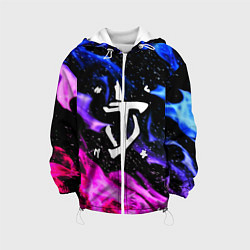 Детская куртка Doom flame neon