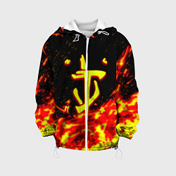 Детская куртка Doom огненное лого