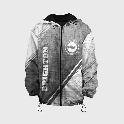 Детская куртка Brighton - grey gradient вертикально / 3D-Черный – фото 1