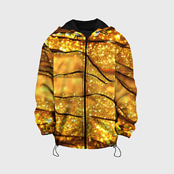 Детская куртка Золотая текстура с блестками