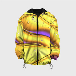 Детская куртка Золотые волны с фиолетовым свечением