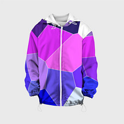 Детская куртка Сине-розовый крупные фрагменты