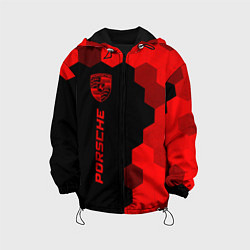 Детская куртка Porsche - red gradient по-вертикали
