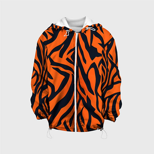 Детская куртка Расцветка тигра / 3D-Белый – фото 1