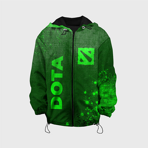 Детская куртка Dota - green gradient вертикально / 3D-Черный – фото 1