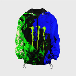 Детская куртка Monster energy кислотный огонь