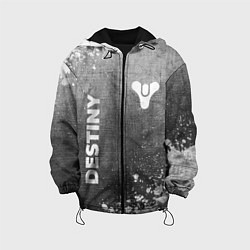 Куртка с капюшоном детская Destiny - grey gradient вертикально, цвет: 3D-черный
