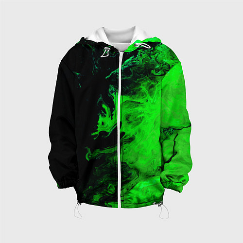 Детская куртка Color green black / 3D-Белый – фото 1