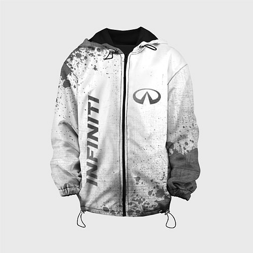 Детская куртка Infiniti - white gradient вертикально / 3D-Черный – фото 1