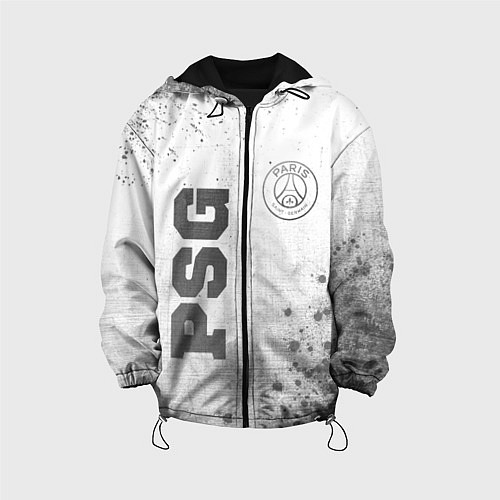 Детская куртка PSG - white gradient вертикально / 3D-Черный – фото 1