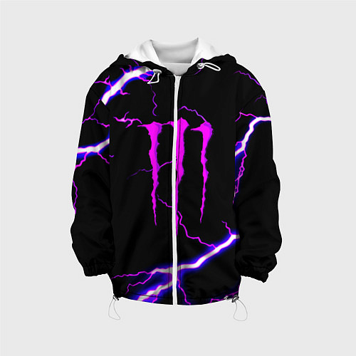 Детская куртка Monster energy neon storm / 3D-Белый – фото 1