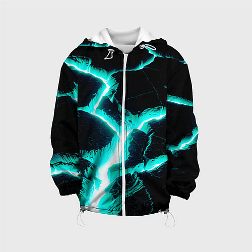 Детская куртка Color light blue black / 3D-Белый – фото 1