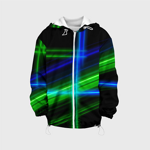 Детская куртка Color blue black green / 3D-Белый – фото 1