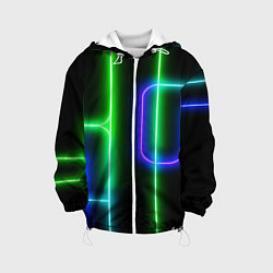 Детская куртка Color blue black green stripe