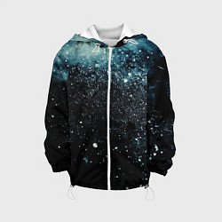 Детская куртка Черно-синий текстурный фон