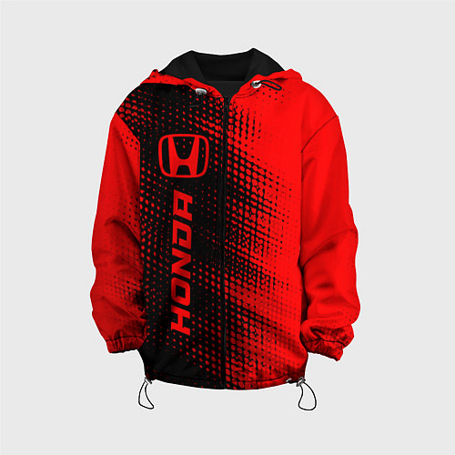 Детская куртка Honda - red gradient по-вертикали / 3D-Черный – фото 1