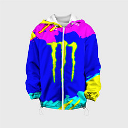 Детская куртка Monster energy краски цветные