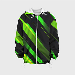 Детская куртка Color black green