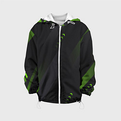 Детская куртка Color black green