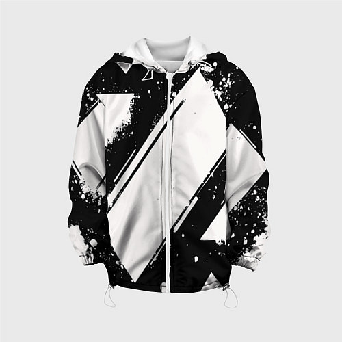Детская куртка Color black white / 3D-Белый – фото 1