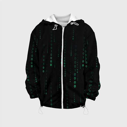 Детская куртка Color black turquoise / 3D-Белый – фото 1