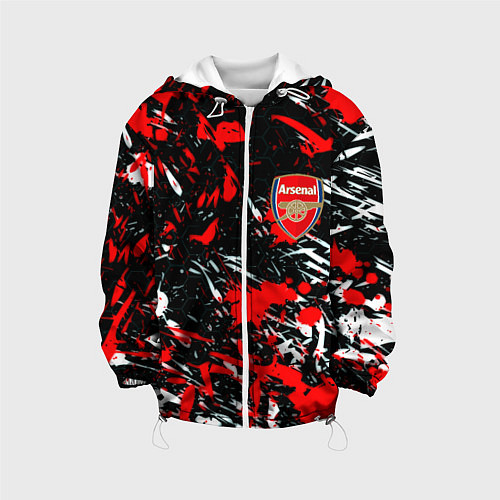 Детская куртка Arsenal краски текстура / 3D-Белый – фото 1