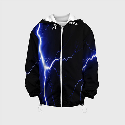 Детская куртка Lightning blue / 3D-Белый – фото 1