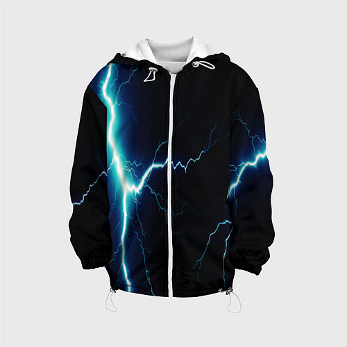 Детская куртка Lightning light blue / 3D-Белый – фото 1