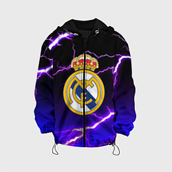 Куртка с капюшоном детская Real Madrid storm, цвет: 3D-черный
