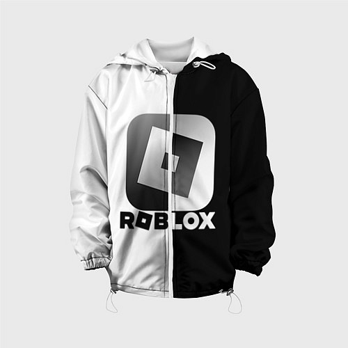 Детская куртка Роблокс логотип / 3D-Белый – фото 1