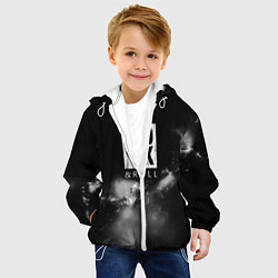 Куртка с капюшоном детская Рок н ролл дым, цвет: 3D-белый — фото 2
