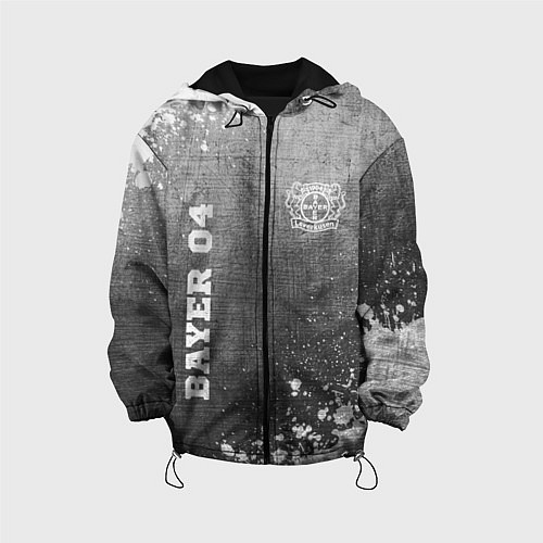 Детская куртка Bayer 04 - grey gradient вертикально / 3D-Черный – фото 1