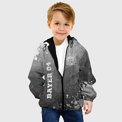 Куртка с капюшоном детская Bayer 04 - grey gradient вертикально, цвет: 3D-черный — фото 2