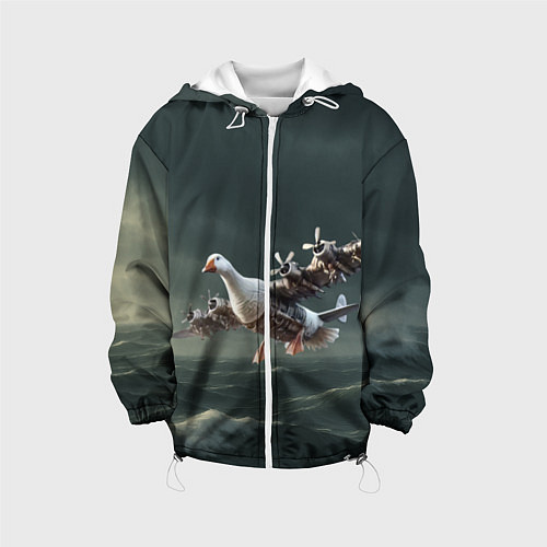 Детская куртка Бомбардито гусито мем / 3D-Белый – фото 1