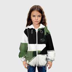 Куртка с капюшоном детская Subaru эмблема, цвет: 3D-белый — фото 2