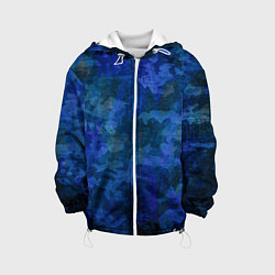 Детская куртка Абстракция - blue uniform camouflage