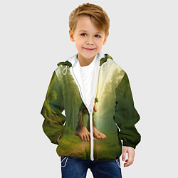 Куртка с капюшоном детская Патапим мем, цвет: 3D-белый — фото 2