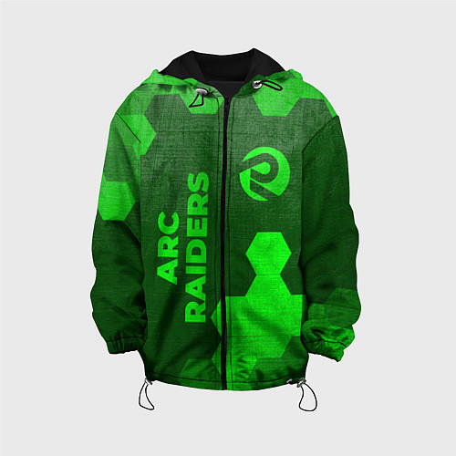 Детская куртка ARC Raiders - green gradient вертикально / 3D-Черный – фото 1