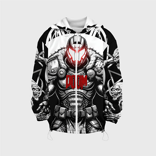 Детская куртка Doom dark ages doom guy / 3D-Белый – фото 1