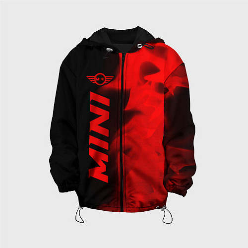 Детская куртка Mini - red gradient по-вертикали / 3D-Черный – фото 1