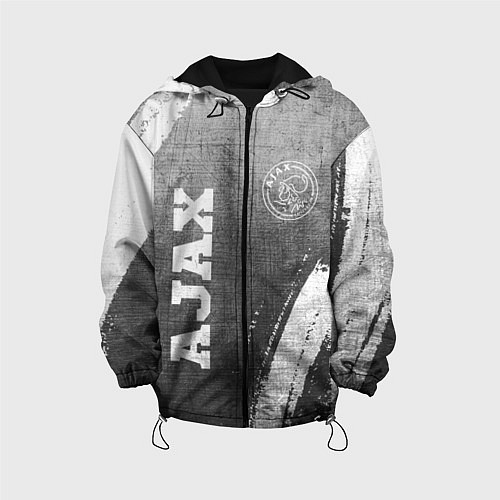 Детская куртка Ajax - grey gradient вертикально / 3D-Черный – фото 1
