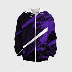 Детская куртка Color black purple line