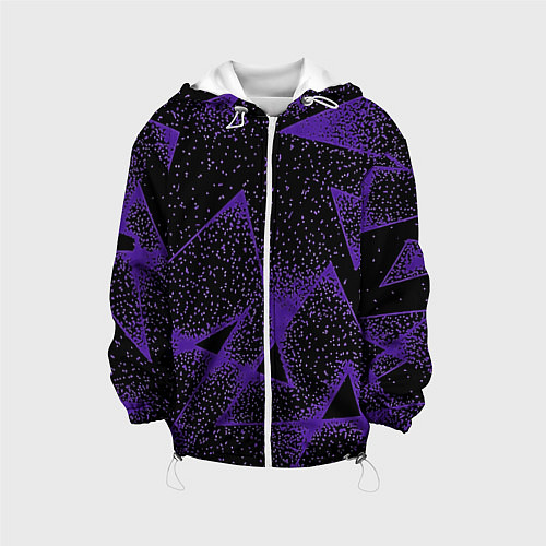 Детская куртка The triangle is purple / 3D-Белый – фото 1