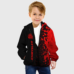 Куртка с капюшоном детская Chrysler - red gradient по-вертикали, цвет: 3D-черный — фото 2