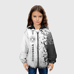 Куртка с капюшоном детская Borussia - white gradient по-вертикали, цвет: 3D-черный — фото 2