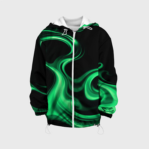 Детская куртка Color green smoke / 3D-Белый – фото 1